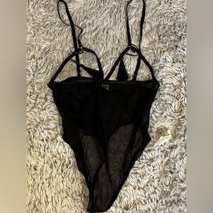 Wicked Weasel sheer open cup bodysuit Tassle Me 1707